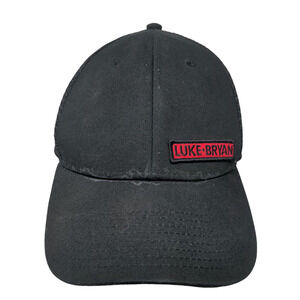 Luke Bryan Men's Snapback Mesh Back Hat Black Adjustable Embroidered Logo